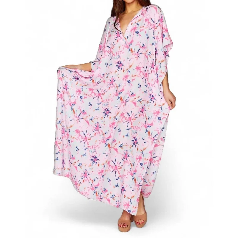 Maxi dress with contrasting color -Buddylove - Miller Caftan Maxi Dress