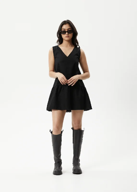 Party mini dress -AFENDS Womens Carly - Mini Dress - Black