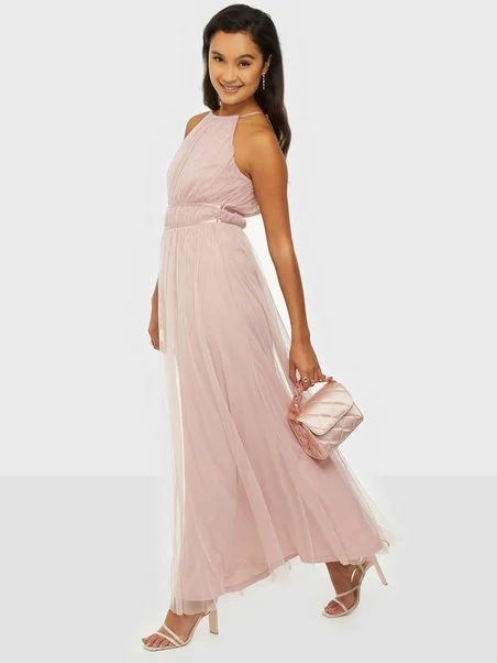 Maxi dress for evening -Ynnea Halterneck Maxi Dress