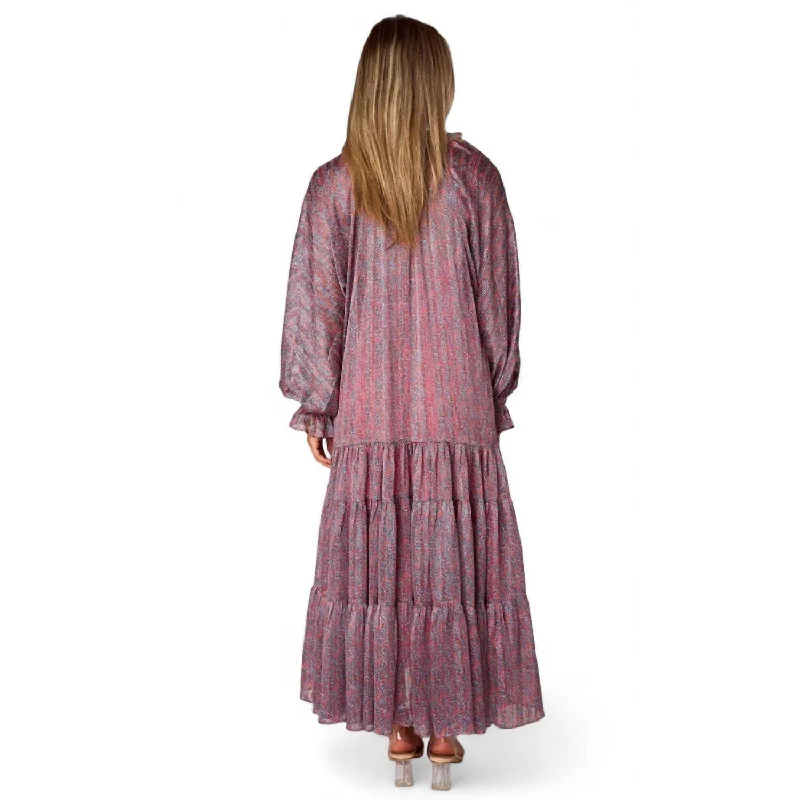 Maxi dress with drop waist -Buddylove - Greta Long Sleeve Maxi Dress