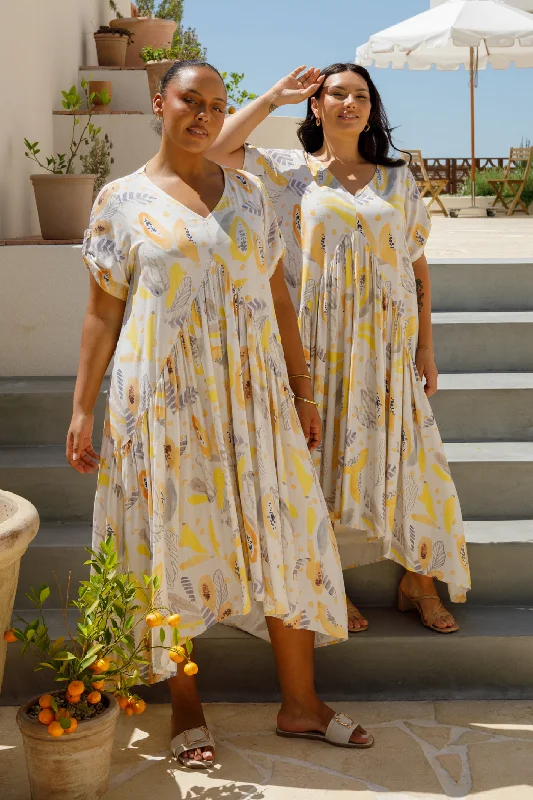 Summer maxi dress -Peak Maxi Dress | White Fruit Punch