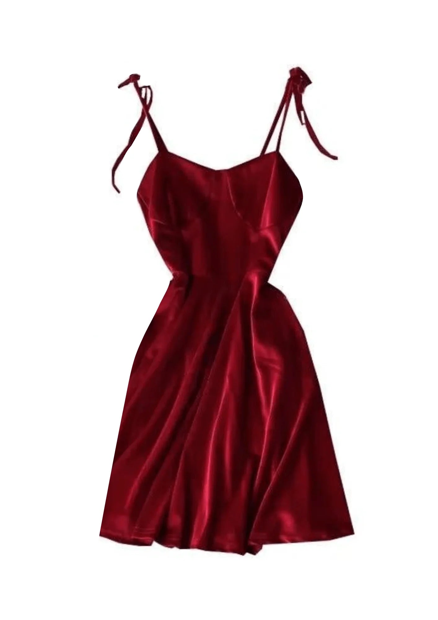 Mini dress for girls night -RED VELVET MINI DRESS