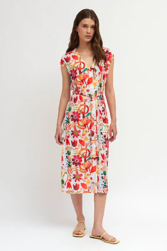 Maxi dress for garden party -Idalia Maxi Dress - Orange