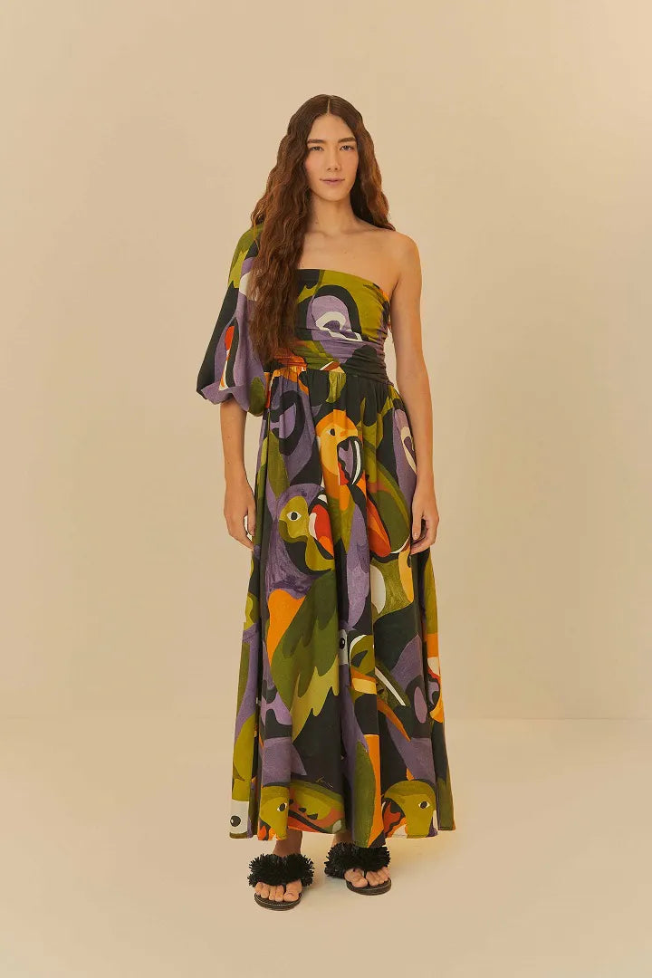 Maxi dress for night out -Vestido Crooped Voo Doce