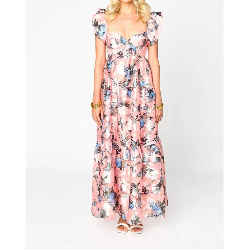 Maxi dress with halter neck -Buddylove - Lilly Sweetheart Neckline Maxi Dress