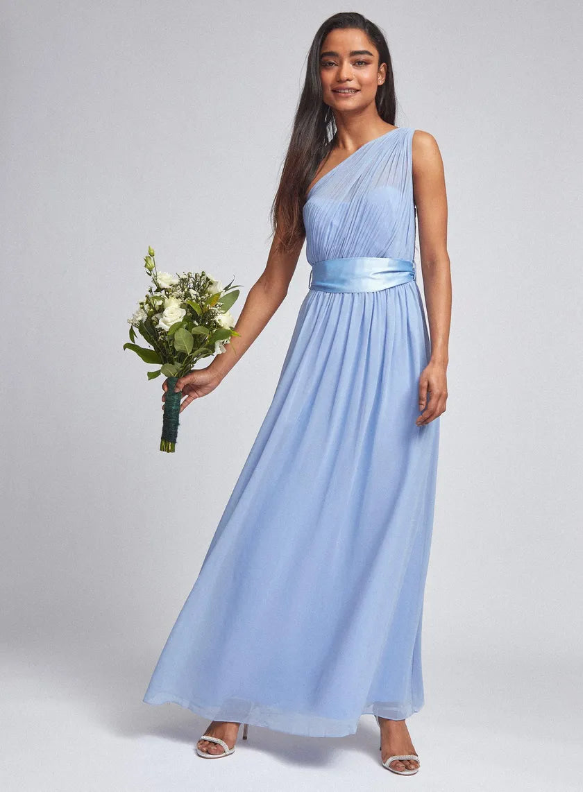 Maxi dress with beading -Petite Blue Sadie Maxi Dress