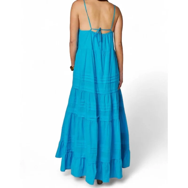 Maxi dress with long sleeves -Buddylove - Jaxon Tiered Maxi Dress