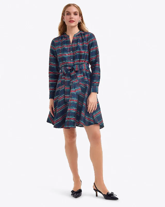 Mini dress with open back -Imogen Mini Shirtdress in Taffeta