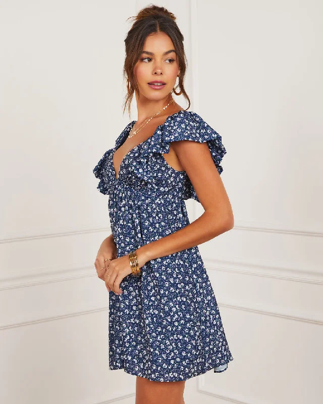 Navy/Floral