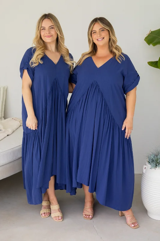 Maxi dress with button details -Peak Maxi Dress | Pacific