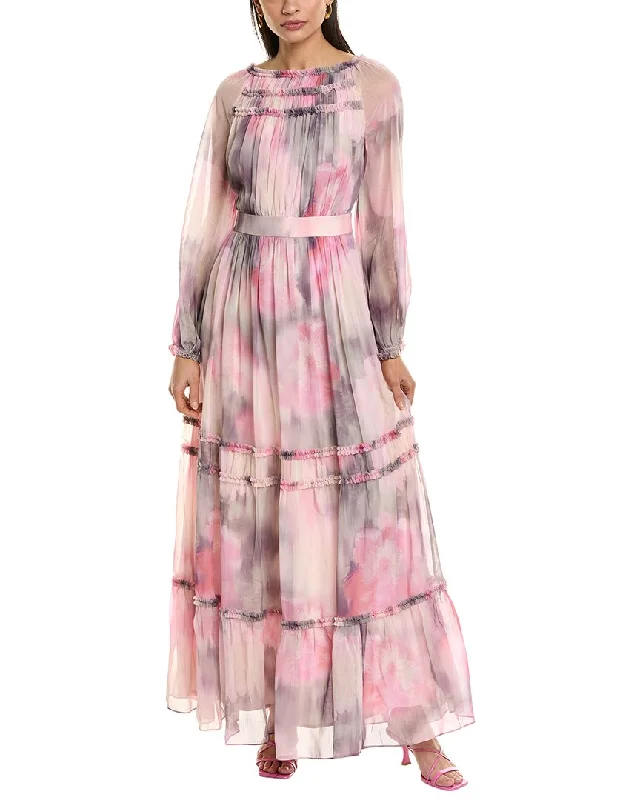 Maxi dress for night out -Ted Baker Ruffle Detail Maxi Dress