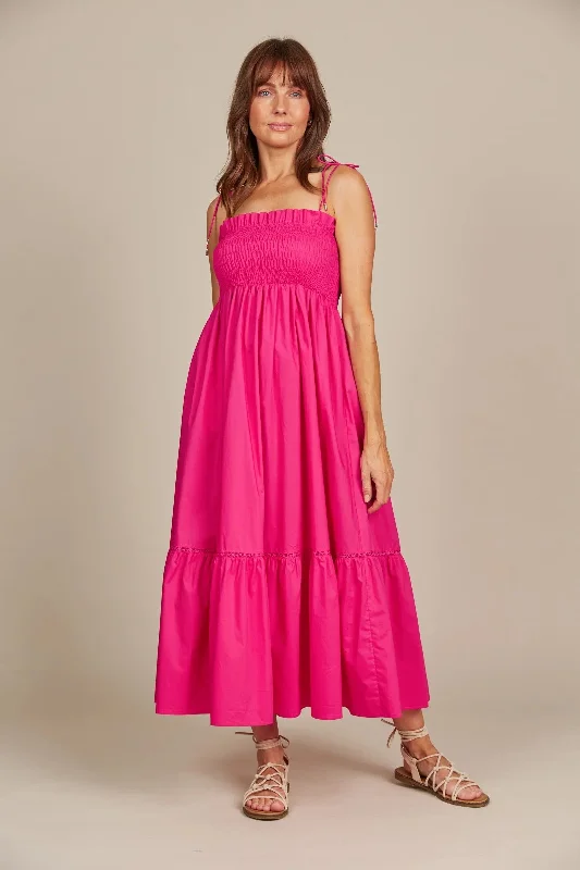 Maxi dress for elegant look -Isle Of Mine Remi Shirred Maxi