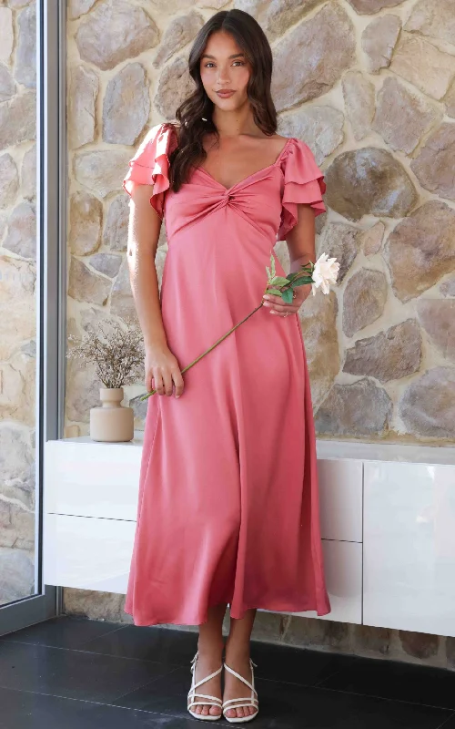 Strapless maxi dress -In The Sky Maxi Dress - Rose Blossom