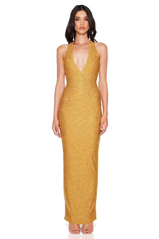 Summer maxi dress -Nookie Adriana Maxi Dress - Gold