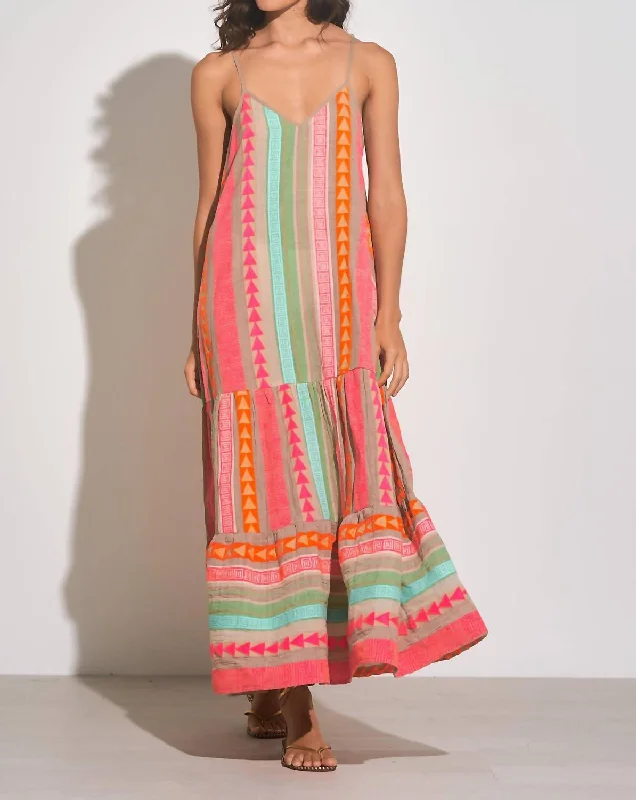 Formal maxi dress -Tulum Maxi Dress In Neon Orange