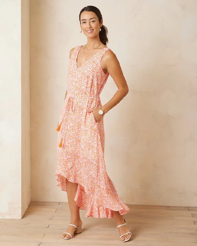 Sexy maxi dress -Tommy Bahama Women's Charming Cheetah Maxi Dress - Coconut