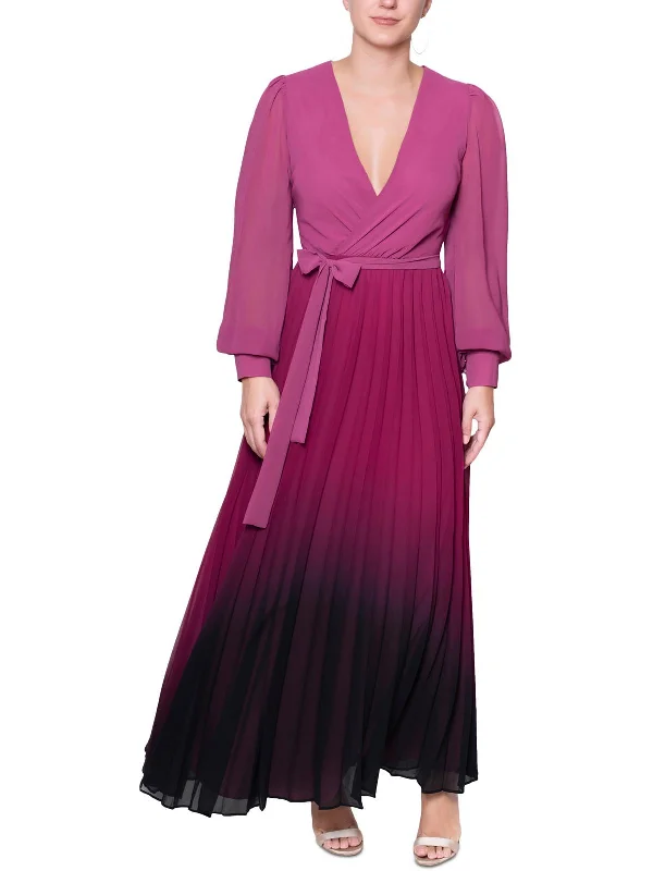 Sexy maxi dress -Womens Surplice Long Maxi Dress