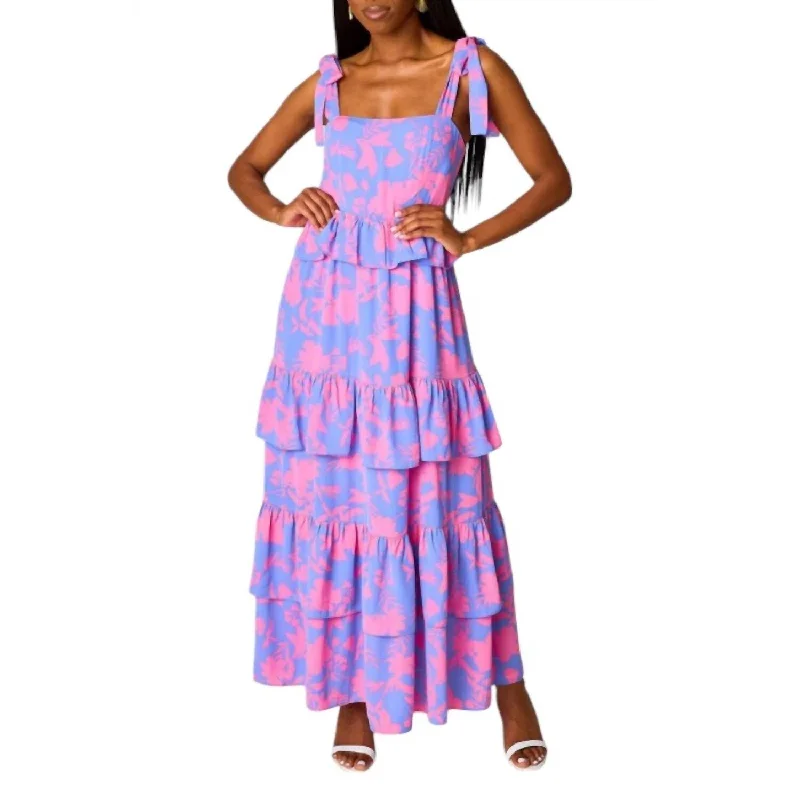 Maxi dress with ruffles -Buddylove - Edie Cyprus Maxi Dress