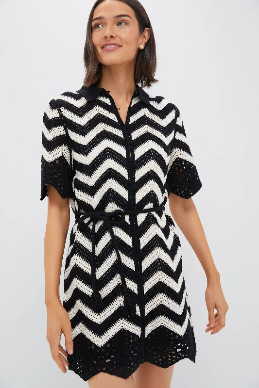 Mini dress for wedding -Stripe Jacinta Mini Dress