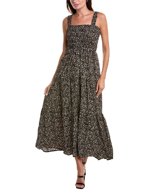 Maxi dress with velvet fabric -ANNA KAY Lisa Moi Silk-Blend Maxi Dress