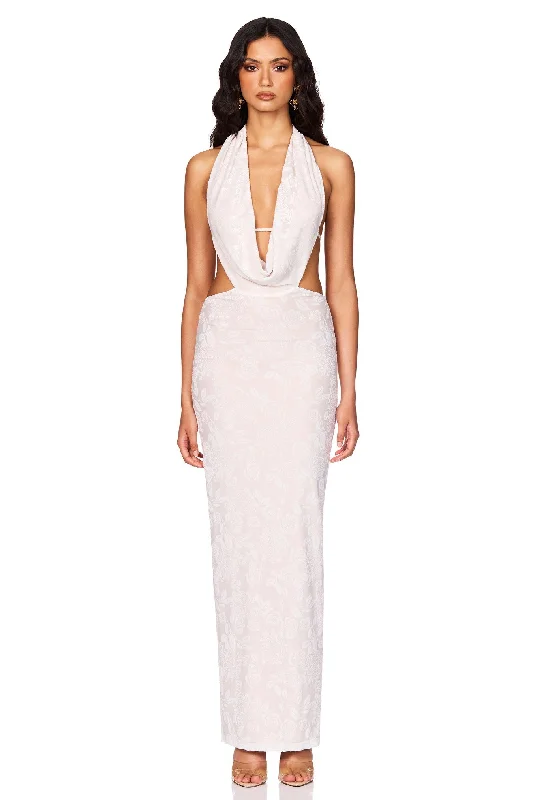 Maxi dress for elegant look -Nookie Isabella Maxi Dress - White