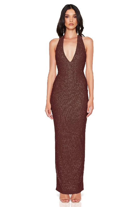 Elegant maxi dress -Nookie Adriana Maxi Dress - Mocha