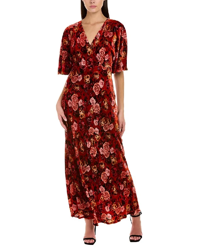 Maxi dress with a wrap design -Johnny Was Alanis Silk-Blend Maxi Dress