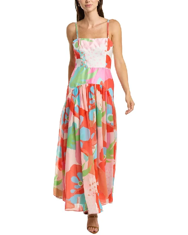 Maxi dress with pleated bodice -Hutch Imogen Maxi Dress