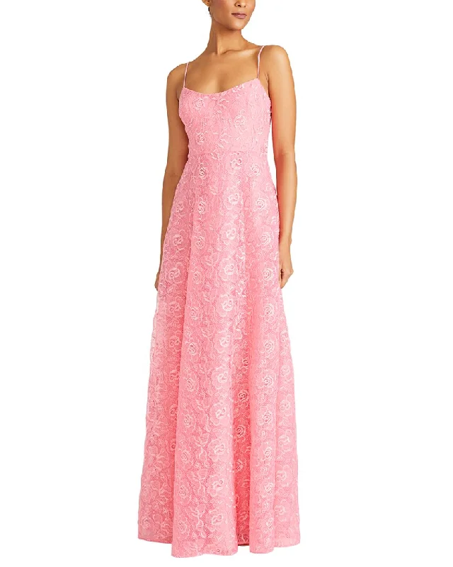 Maxi dress for garden party -ML Monique Lhuillier Linda Lace Maxi Dress