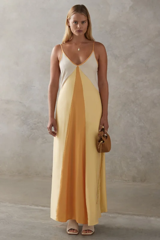 Maxi dress with asymmetrical design -The Prima Dress