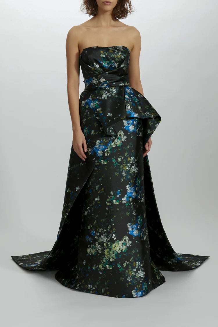 Evening dress with embroidery-Amsale Evening Dress P475M