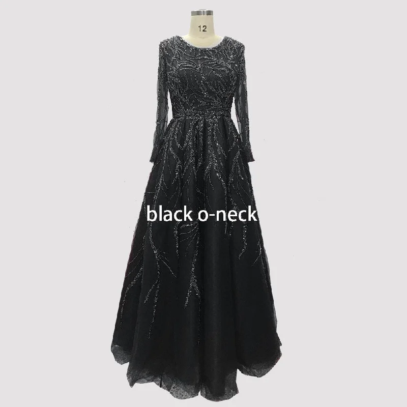 black o-neck