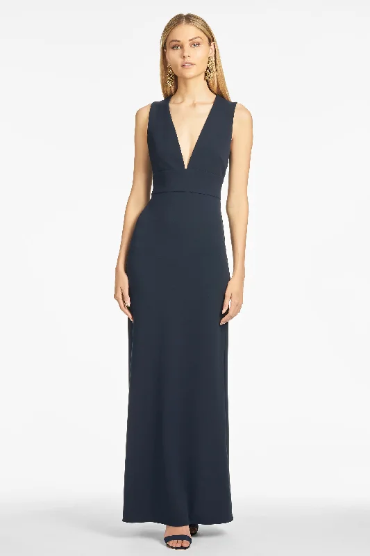 Two-piece evening dress-LORETTA GOWN - NAVY