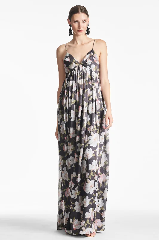 Bohemian evening dress-JESSICA GOWN - EBONY GARDEN