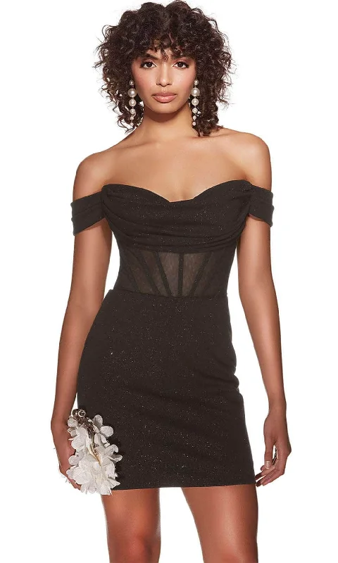 Cocktail dress with A-line-Alyce Paris 4819 - Sheer Corset Sweetheart Cocktail Dress